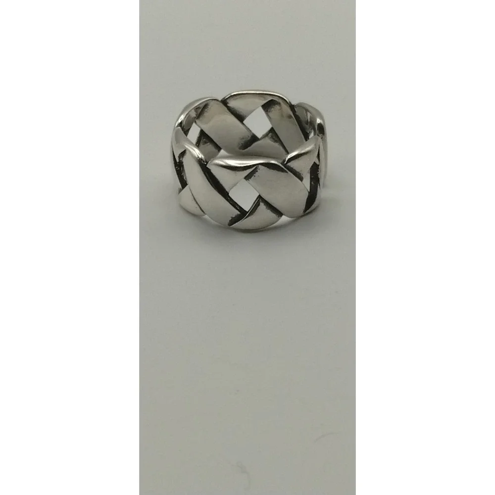 Style Braiding Design Ring, Silver 925‎ Size 6